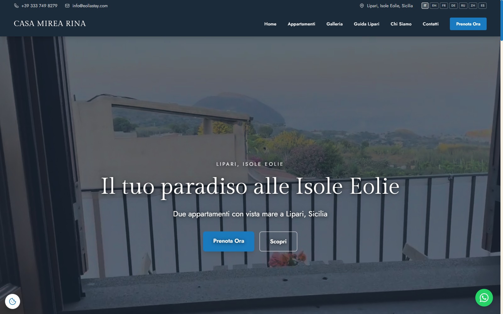 EoliaStay: direct booking in 7 languages