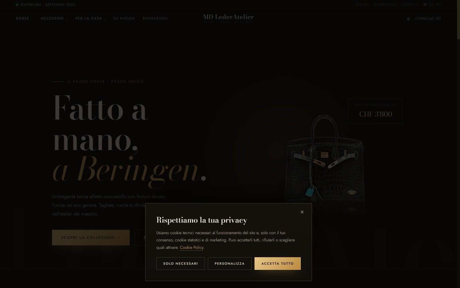 MD LederAtelier: local demand at CHF 6 a day